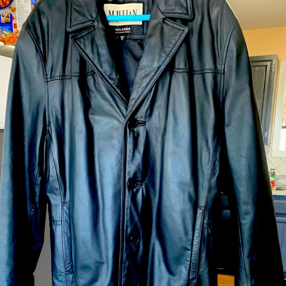 Wilson’s leather Goods men’s split tail trench